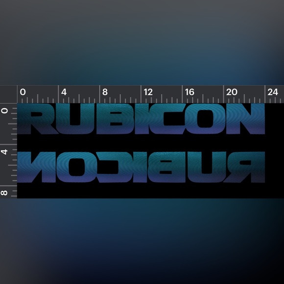 Jeep Rubicon CARBON FIBER IRIDESCENT COLOR CHANGING DECAL 2 Pack 3in x 24 inch - Picture 2 of 3